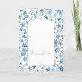 小さな青い花の結婚式 プログラム (裏面)