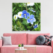 小さな青い花 キャンバスプリント (インサイチュ (リビング))