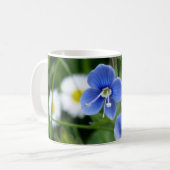 小さな青い花 コーヒーマグカップ (正面左)