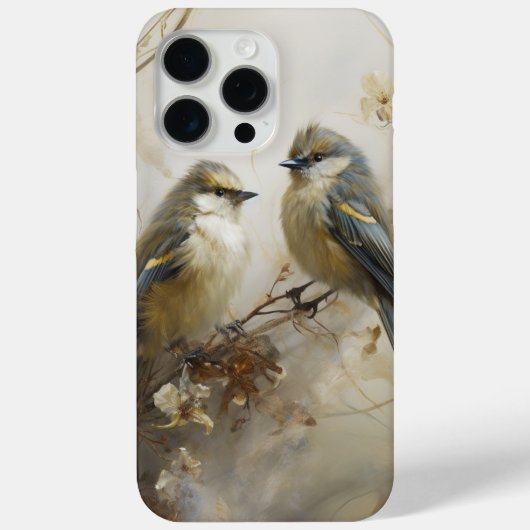 小さな青い鳥のおしゃべり仲間 Case-Mate iPhoneケース (裏面)