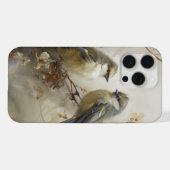 小さな青い鳥のチャット仲間 iPhoneケース (裏面横)