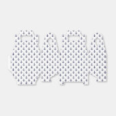 小さな青と白のいかりパターン フェイバーボックス (折り畳みなし)