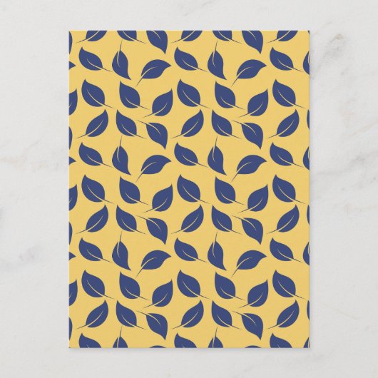 小さな青葉色の黄色 ポストカード (正面)
