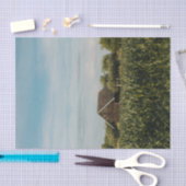 小さな頭が切れる納屋がトウモロコシ畑に閉じ込められた 薄葉紙 (クラフト)