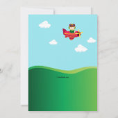 小さな飛行機の招待状 招待状 (裏面)