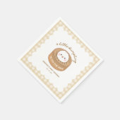 小さな餃子が途中の赤ちゃんシャワー スタンダードカクテルナプキン (角)