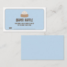 小さな餃子の方法おむつラッフルチケット エンクロージャーカード