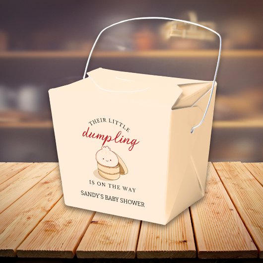 小さな餃子の男女兼用かわいい赤ちゃんシャワー フェイバーボックス