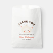 小さな餃子の薄暗い合計ベビーシャワー フェイバーバッグ (正面)