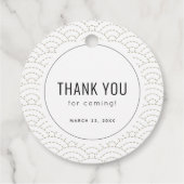 小さな餃子の赤ちゃんシャワーありがとう フェイバータグ (裏面)