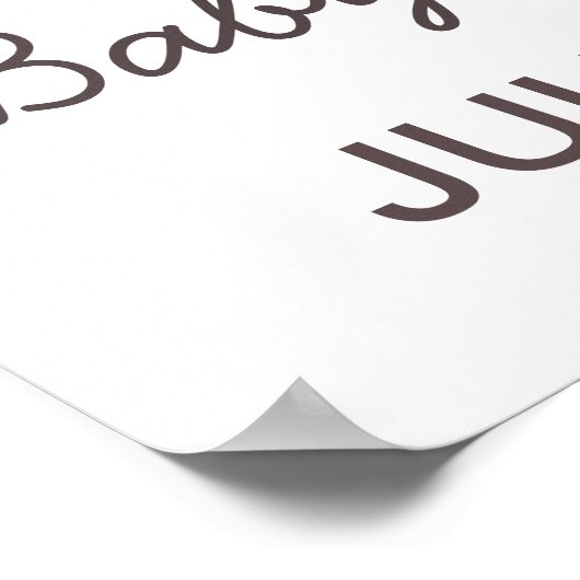 小さな餃子の赤ちゃんシャワー歓迎サイン ポスター (角)