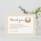 小さな餃子バオベイビーシャワー サンキューカード (スタンド正面)