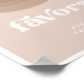 小さな餃子バオ薄暗い合計の好意サイン ポスター (角)