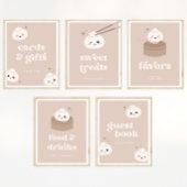 小さな餃子バオ薄暗い合計カード&ギフトサイン ポスター