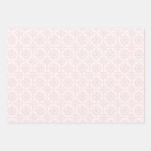 小さな餃子ピンクの水の色の女の子ベビーシャワー ラッピングペーパーシート (正面3)