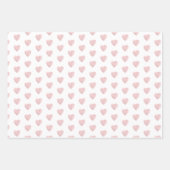 小さな餃子ピンクの水の色の女の子ベビーシャワー ラッピングペーパーシート (正面2)