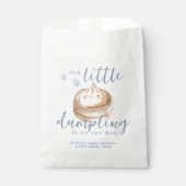 小さな餃子ブルーウォーター色ボーイベビーシャワーFa フェイバーバッグ (正面)