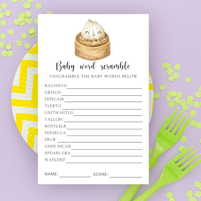 小さな餃子ベビー単語スクランブルゲーム (クリエイターアップロード済み)