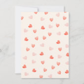 小さな餃子ママと赤ちゃんシャワー 招待状 (裏面)