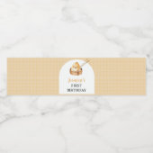 小さな餃子1st誕生日の水ボトルラベル ペットボトルラベル (シングルラベル)