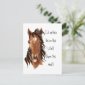 小さな馬のユーモアよりも失速する ポストカード (スタンド正面)