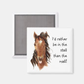 小さな馬のユーモアよりも失速する マグネット (正面/裏面)