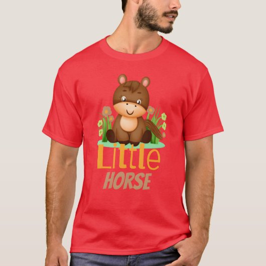 小さな馬の友人 Tシャツ (正面)