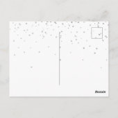 小さな騎士のドラゴン ベイビー シャワー 感謝の写真 ポストカード (裏面)