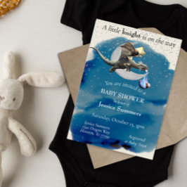 小さな騎士ドラゴンベビーシャワー 招待状