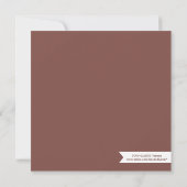 小さな驚きの猿|ベビーシャワー招待状 招待状 (裏面)