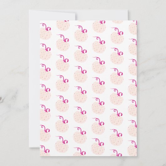 小さな魔女がハロウィーンの赤ちゃんシャワーを彼女の途中にある 招待状 (裏面)