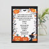 小さな魔女とジャック・オ・ランタンのハロウィン 招待状 (スタンド正面)