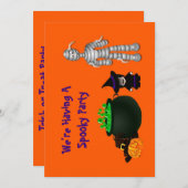 小さな魔女と友人 招待状 (正面/裏面)