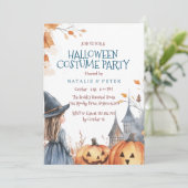 小さな魔女と城ハロウィーンの衣装パーティー 招待状 (スタンド正面)