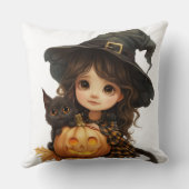 小さな魔女と猫子供へ クッション (裏面)