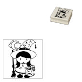 小さな魔女のアートスタンプ ラバースタンプ (押印)