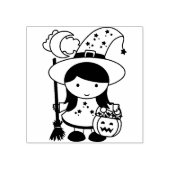 小さな魔女のアートスタンプ ラバースタンプ (インプリント)