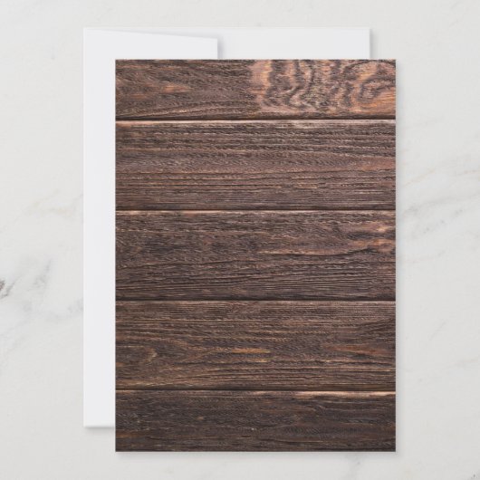 小さな魔女の赤ん坊シャ素朴ワー木の茶 招待状 (裏面)