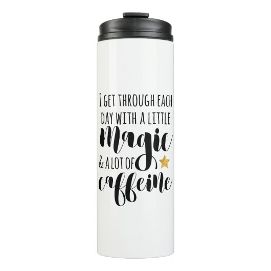 小さな魔法とカフェインの多く タンブラー (正面)