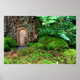 小さな魔法ツリーの木の家の癒しの愛 ポスター