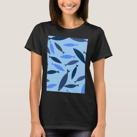 小さな魚の水族館 Tシャツ (正面)