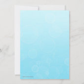 小さな魚、ベビーシャワー 招待状 (裏面)