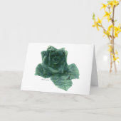 小さな鳥がバラ カード (黄色い花)