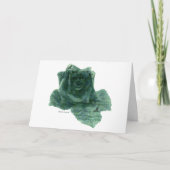 小さな鳥がバラ カード (正面)