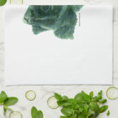 小さな鳥がバラ キッチンタオル (折り畳み)