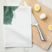 小さな鳥がバラ キッチンタオル (四つ折り)