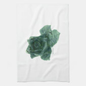 小さな鳥がバラ キッチンタオル (縦)