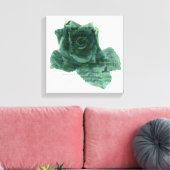 小さな鳥がバラ キャンバスプリント (インサイチュ (リビング))