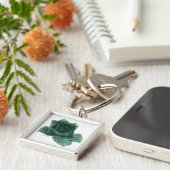 小さな鳥がバラ キーホルダー (側面)