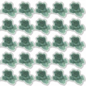 小さな鳥がバラ シール (正面)